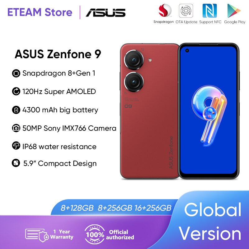 ASUS Zenfone 9 5G Ʈ ۷ι , Snapdragon 8..